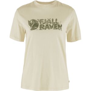 Fjällräven Dames T-shirt Lush Logo T-Shirt W, wit, Maat: L Fjällräven Dames T-shirt Lush Logo T-Shirt W, wit, Maat: L