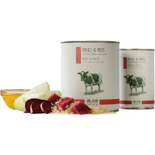 alsa-nature Rund & Rijst met rode bieten & appel, 400 g, Aantal: 6 x 400 g