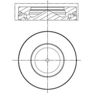 MAHLE 081 PI 00113 001 Zuiger - Koelkanaal, Gecoat oppervlak MAHLE 081 PI 00113 001 Zuiger - Koelkanaal, Gecoat oppervlak