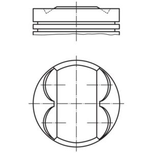 MAHLE 081 PI 00107 000 - Piston MAHLE 081 PI 00107 000 - Piston