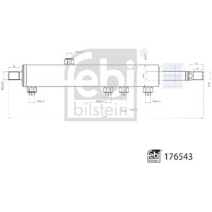 FEBI BILSTEIN 176543 Stuurcilinder - Achteras FEBI BILSTEIN 176543 Stuurcilinder - Achteras