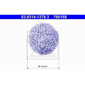 ATE wielnavenreiniger set - Paars - 75mm - 03.9314-1378.3 ATE wielnavenreiniger set - Paars - 75mm - 03.9314-1378.3