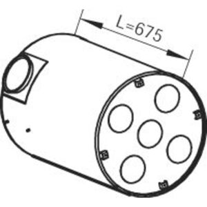 Dinex 80401 - Uitlaatsilencer Dinex 80401 - Uitlaatsilencer