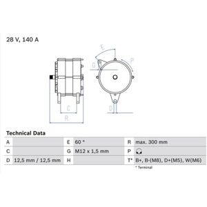 Bosch 0 986 045 990 Drietraps generator - Generator Bosch 0 986 045 990 Drietraps generator - Generator
