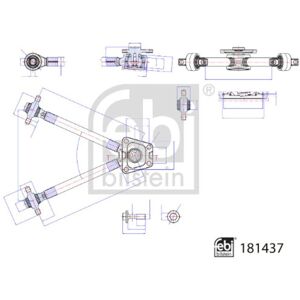 FEBI BILSTEIN 181437 Achterwielophanging - Suspensieonderdeel FEBI BILSTEIN 181437 Achterwielophanging - Suspensieonderdeel