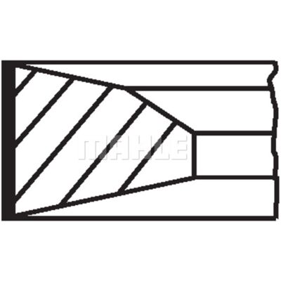 MAHLE 005 23 N2 Zuigerveren Set - Motoronderdelen MAHLE 005 23 N2 Zuigerveren Set - Motoronderdelen