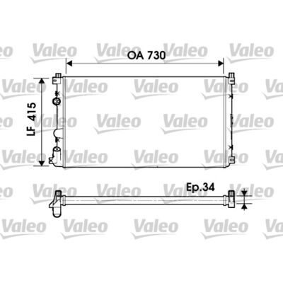 VALEO 732918 Aluminium Koelradiator voor Renault Master - Radiator VALEO 732918 Aluminium Koelradiator voor Renault Master - Radiator