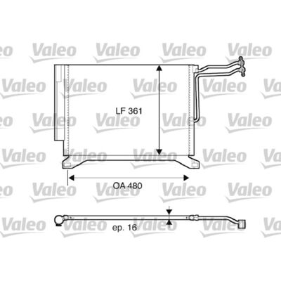 VALEO 817837 Aluminium Condensor voor R134a - Airconditioning VALEO 817837 Aluminium Condensor voor R134a - Airconditioning