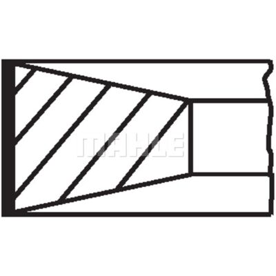 MAHLE 213 71 N0 Pistonringen Set - Voor cilinderboring 118 mm MAHLE 213 71 N0 Pistonringen Set - Voor cilinderboring 118 mm