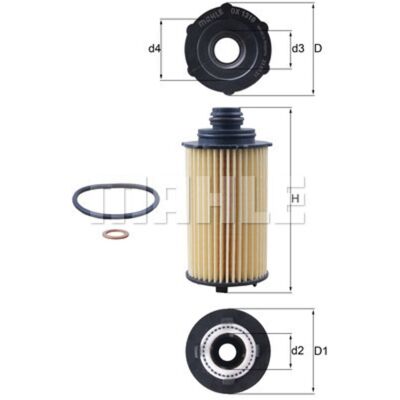KNECHT Oliefilter OX 1310D - Oliefilter KNECHT Oliefilter OX 1310D - Oliefilter