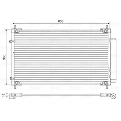 Valeo Yaris 822604 Aluminium Airco Condenser Valeo Yaris 822604 Aluminium Airco Condenser