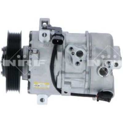 NRF DVE18 Airconditioning Compressor - 12V, Genuine, 6 Gaten NRF DVE18 Airconditioning Compressor - 12V, Genuine, 6 Gaten