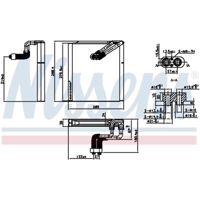 NISSENS Verdamper - Klimaatregeling - Verdampers - Auto-onderdeel NISSENS Verdamper - Klimaatregeling - Verdampers - Auto-onderdeel