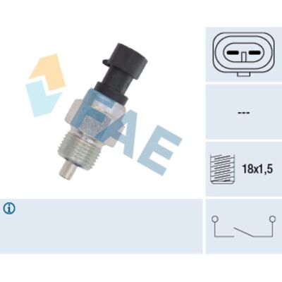 FAE Achterlichtschakelaar - M 18x1,5 draad - Zwart FAE Achterlichtschakelaar - M 18x1,5 draad - Zwart