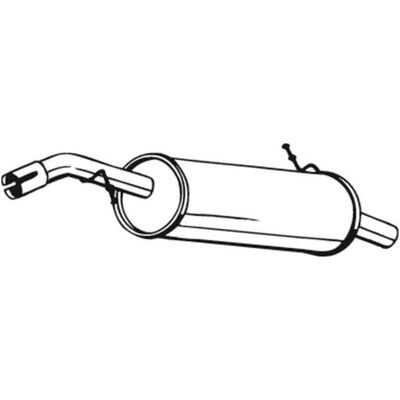 Bosal 190-073 Achterdemper - Uitlaatsilencer voor Peugeot Bosal 190-073 Achterdemper - Uitlaatsilencer voor Peugeot