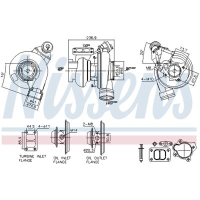 NISSENS 93757 Turbocharger - Turbocharger NISSENS 93757 Turbocharger - Turbocharger