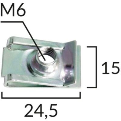 ROMIX Model 16308 Bekledingklemmen - Bevestigingsset ROMIX Model 16308 Bekledingklemmen - Bevestigingsset