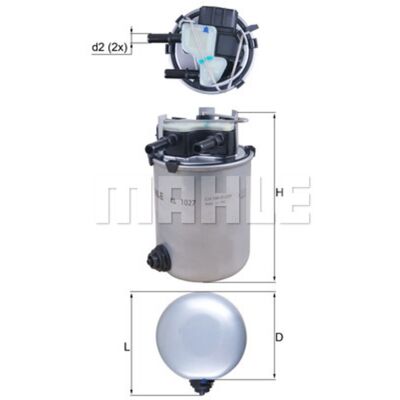 KNECHT KL 1027 Brandstofleidingfilter KNECHT KL 1027 Brandstofleidingfilter