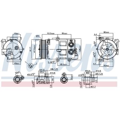NISSENS 890179 Airconditioning compressor - Compressor airconditioning NISSENS 890179 Airconditioning compressor - Compressor airconditioning
