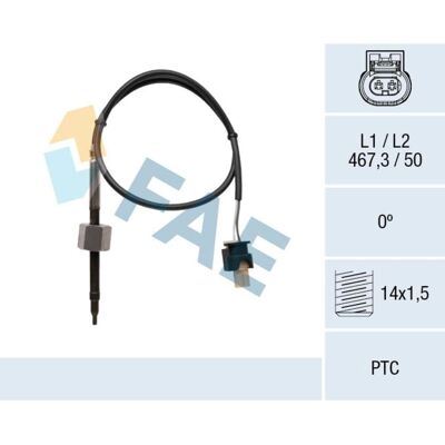 FAE - 68071 - Uitlaatemperatuur - Mercedes-Benz Sprinter 3.5-T - Sensor FAE - 68071 - Uitlaatemperatuur - Mercedes-Benz Sprinter 3.5-T - Sensor