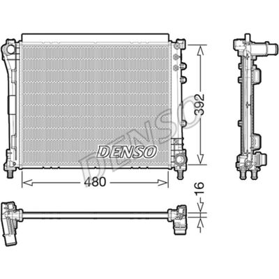 DENSO DRM09006 - Koelradiator - 392x480mm, 1700g - Koelsysteem DENSO DRM09006 - Koelradiator - 392x480mm, 1700g - Koelsysteem