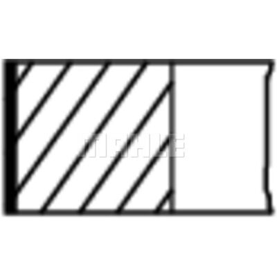 MAHLE Pistonring Set 011 RS 00105 - Pistonringen-Set MAHLE Pistonring Set 011 RS 00105 - Pistonringen-Set