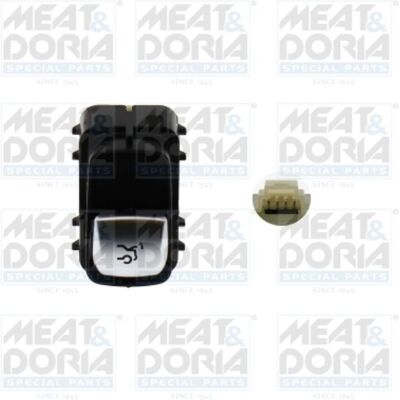 MEAT & DORIA Model 206182 - Kofferraumvergrendelingsschakelaar - Elektrisch functioneren MEAT & DORIA Model 206182 - Kofferraumvergrendelingsschakelaar - Elektrisch functioneren
