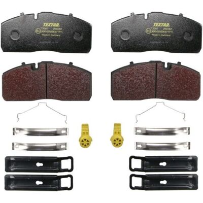 TEXTAR 2934001 Remblokken Set - Slijtage-indicator TEXTAR 2934001 Remblokken Set - Slijtage-indicator