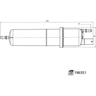 FEBI BILSTEIN 196351 Brandstoffilter - Met Verwarming FEBI BILSTEIN 196351 Brandstoffilter - Met Verwarming