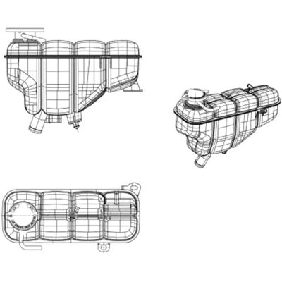 Mercedes-Benz 454037 Expansietank met Deksel Mercedes-Benz 454037 Expansietank met Deksel