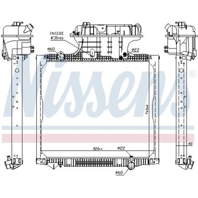 NISSENS 62875 Aluminium Koelradiator - Koelsysteem NISSENS 62875 Aluminium Koelradiator - Koelsysteem
