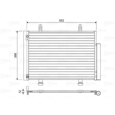 VALEO Model 814418 Aluminium Condensor - Airconditioning VALEO Model 814418 Aluminium Condensor - Airconditioning
