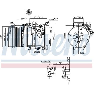 Nissens 10S17C Land Cruiser Prado Airco Compressor Nissens 10S17C Land Cruiser Prado Airco Compressor