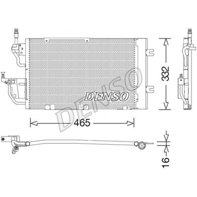 DENSO DCN20037 - Airconditioning condensor met droogmiddel voor Opel Zafira B DENSO DCN20037 - Airconditioning condensor met droogmiddel voor Opel Zafira B