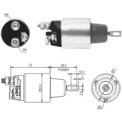MEAT & DORIA 46286 Magnetische Schakelaar - Startmotor MEAT & DORIA 46286 Magnetische Schakelaar - Startmotor