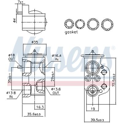 NISSENS 999385 Expansieventiel - Expansion Valve NISSENS 999385 Expansieventiel - Expansion Valve