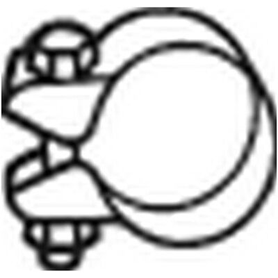BOSAL Uitlaatsysteemklem - M10, 51,5mm, BOS250-351 BOSAL Uitlaatsysteemklem - M10, 51,5mm, BOS250-351