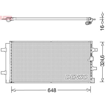 Denso 482024n - Condensator Airconditioning met Droger Denso 482024n - Condensator Airconditioning met Droger