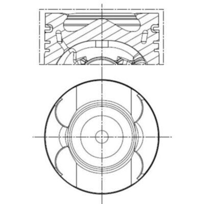 MAHLE 001 PI 00133 000 Piston - Piston MAHLE 001 PI 00133 000 Piston - Piston