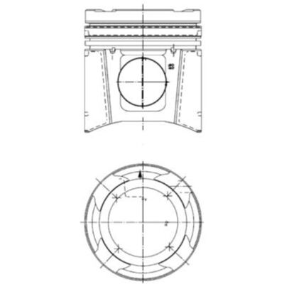 Kolbenschmidt 99697960 Zuigerset met Cilindervoering Kolbenschmidt 99697960 Zuigerset met Cilindervoering