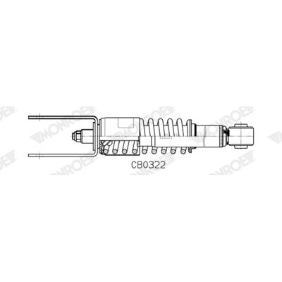 Demper, cabine-ophanging MONROE CB0322 Demper, cabine-ophanging MONROE CB0322