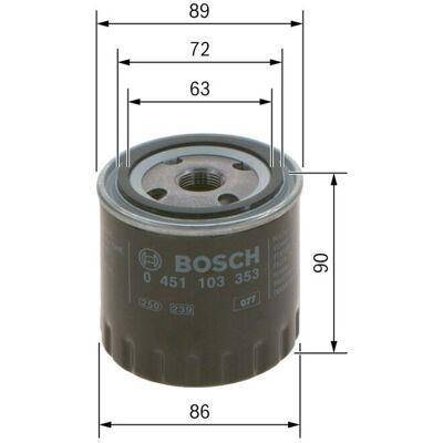 Bosch oliefilter - Hoge kwaliteit spin-on voor Jeep, Renault, Chrysler Bosch oliefilter - Hoge kwaliteit spin-on voor Jeep, Renault, Chrysler