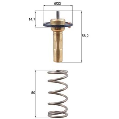 MAHLE Thermostaat 89°C met pakking voor Ford/Volvo MAHLE Thermostaat 89°C met pakking voor Ford/Volvo