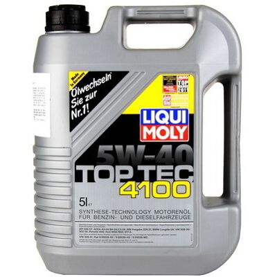 Liqui Moly Top Tec 4100 5W-40 Motorolie - Motorolie Liqui Moly Top Tec 4100 5W-40 Motorolie - Motorolie