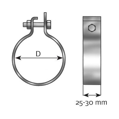DINEX 99720 - Uitlaatsysteem klem DINEX 99720 - Uitlaatsysteem klem