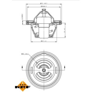 NRF 725149 Waterthermostaat - Thermostat d'eau NRF 725149 Waterthermostaat - Thermostat d'eau