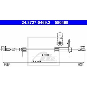 Ate Model 24.3727-0469.2 - Parkeerremkabel Ate Model 24.3727-0469.2 - Parkeerremkabel
