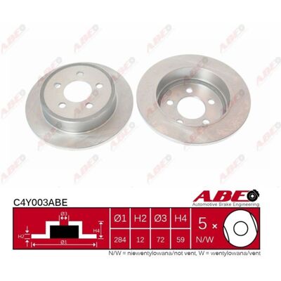 ABE C4Y003ABE Achter vaste schijf - Remsysteem ABE C4Y003ABE Achter vaste schijf - Remsysteem