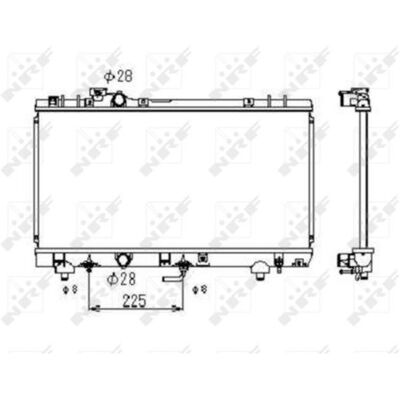 NRF 53349 Aluminium Koelradiator - Koelsysteem NRF 53349 Aluminium Koelradiator - Koelsysteem