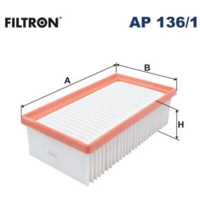 FILTRON - AP 136/1 - 62,5 124,5 225 - Cartouche filtrante - Luchtfilter FILTRON - AP 136/1 - 62,5 124,5 225 - Cartouche filtrante - Luchtfilter